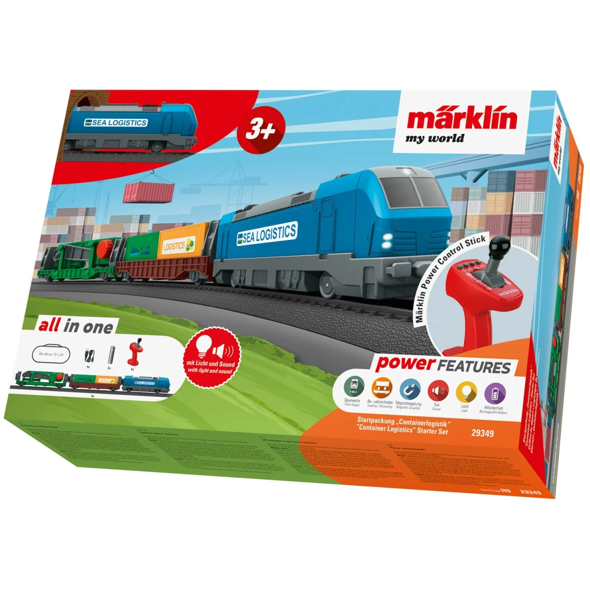 Marklin 29349 "Container Logistics" Starter Set - My World - Markli...