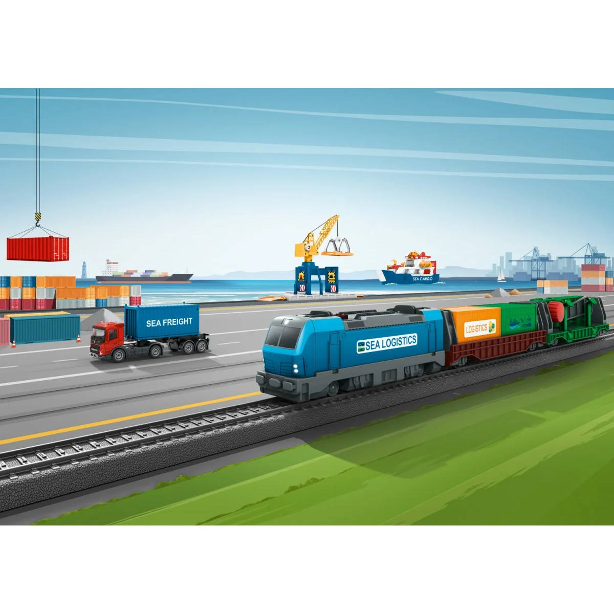 Marklin 29349 "Container Logistics" Starter Set - My World - Markli...
