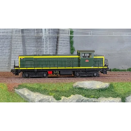 JM-008.S-Ree Access JM008.S Locomotive diesel BB 63792, vert 301, plaques en relief, SNCF, digitale sonore