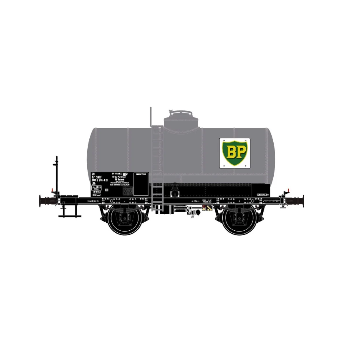 LS Models 30453 OCEM tank wagon, gangway, grey, BP, SNCF LS Models 30453 OCEM tank wagon, gangway, grey, BP, SNCF