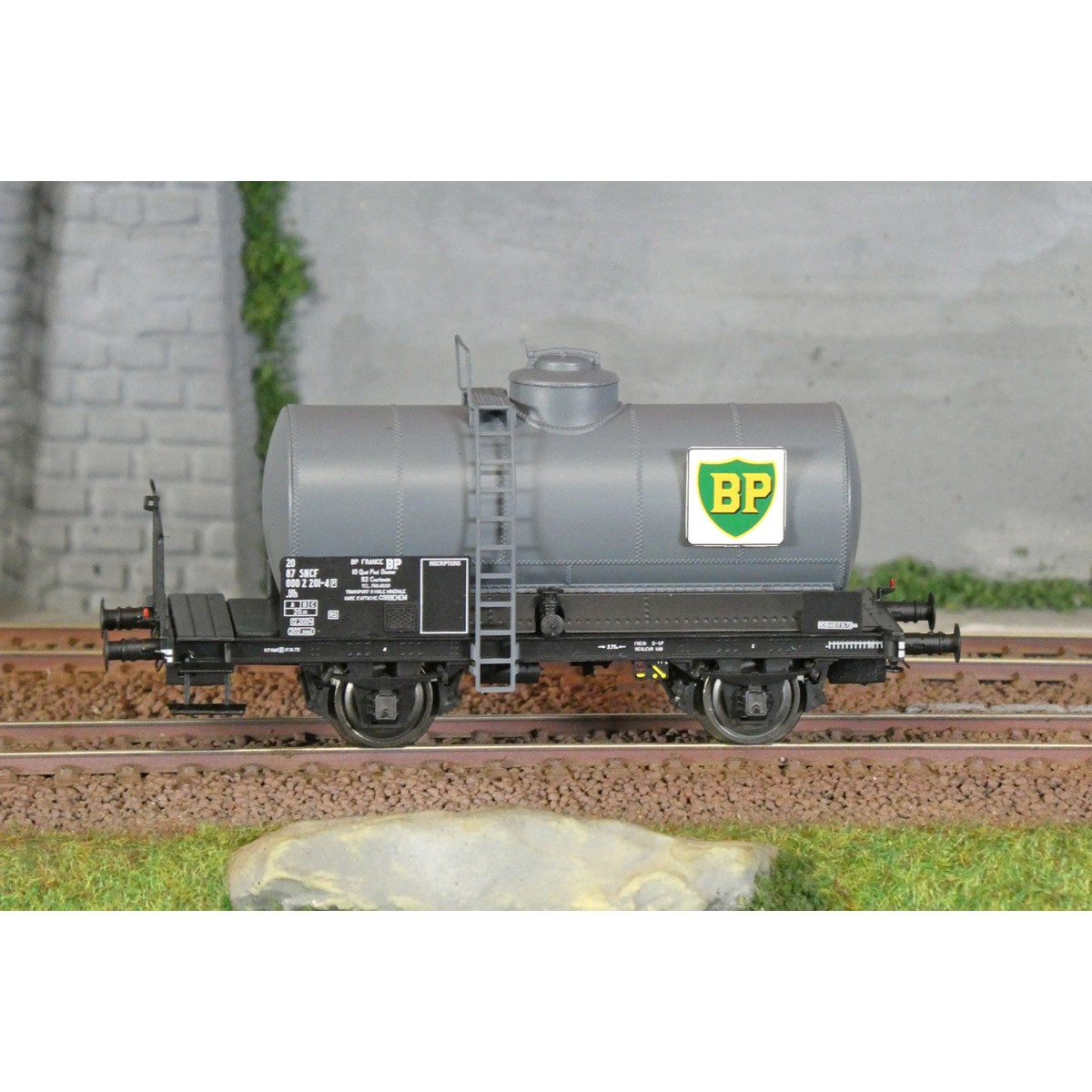 Ls Models 30453 Wagon citerne OCEM, passerelle, gris, BP, SNCF Ls models LSM_30453 - 2