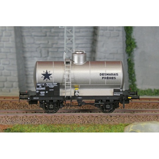 LSM_30455-Ls Models 30455 OCEM tank wagon, without gangway, grey, DESMARAIS FRERES, SNCF