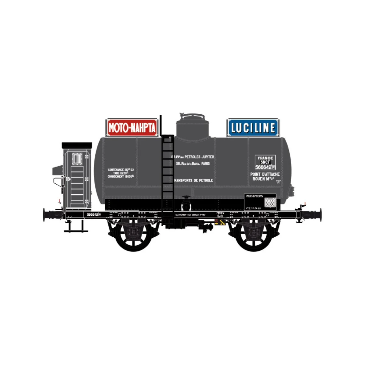 LS Models 30456 OCEM tank wagon, guardhouse, grey, MOTO-NAHPTA LUCI... LS Models 30456 OCEM tank wagon, guardhouse, grey, MOTO-NAHPTA LUCI...