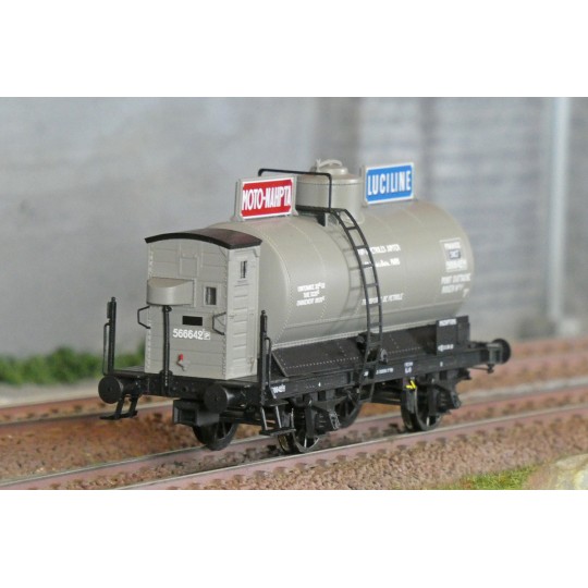 LSM_30456-Ls Models 30456 Wagon citerne OCEM, guérite, gris, MOTO-NAHPTA LUCILINE, SNCF