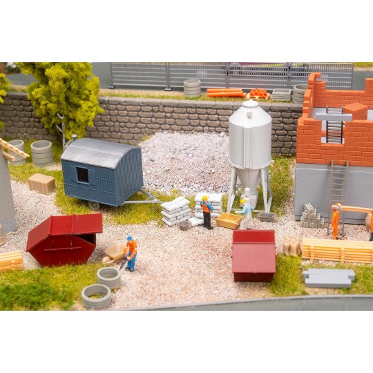 Faller_190089-Faller 190089 Model Kit, Promotional Set On the Construction Site