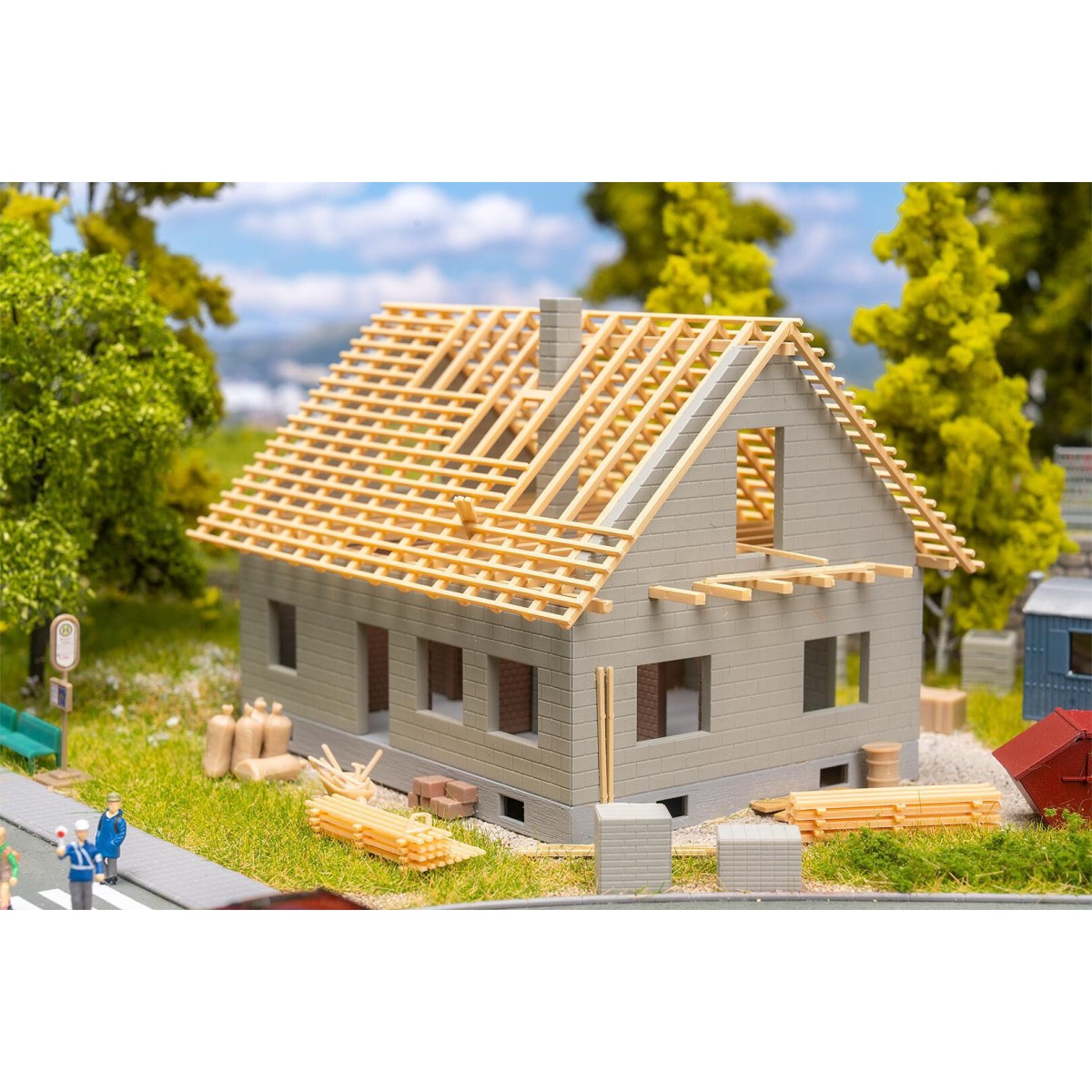 Faller 190089 Model Kit, Promotional Set On the Construction Site -...