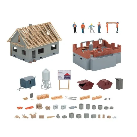 Faller_190089-Faller 190089 Maquette, Coffret promotionnel Sur le chantier