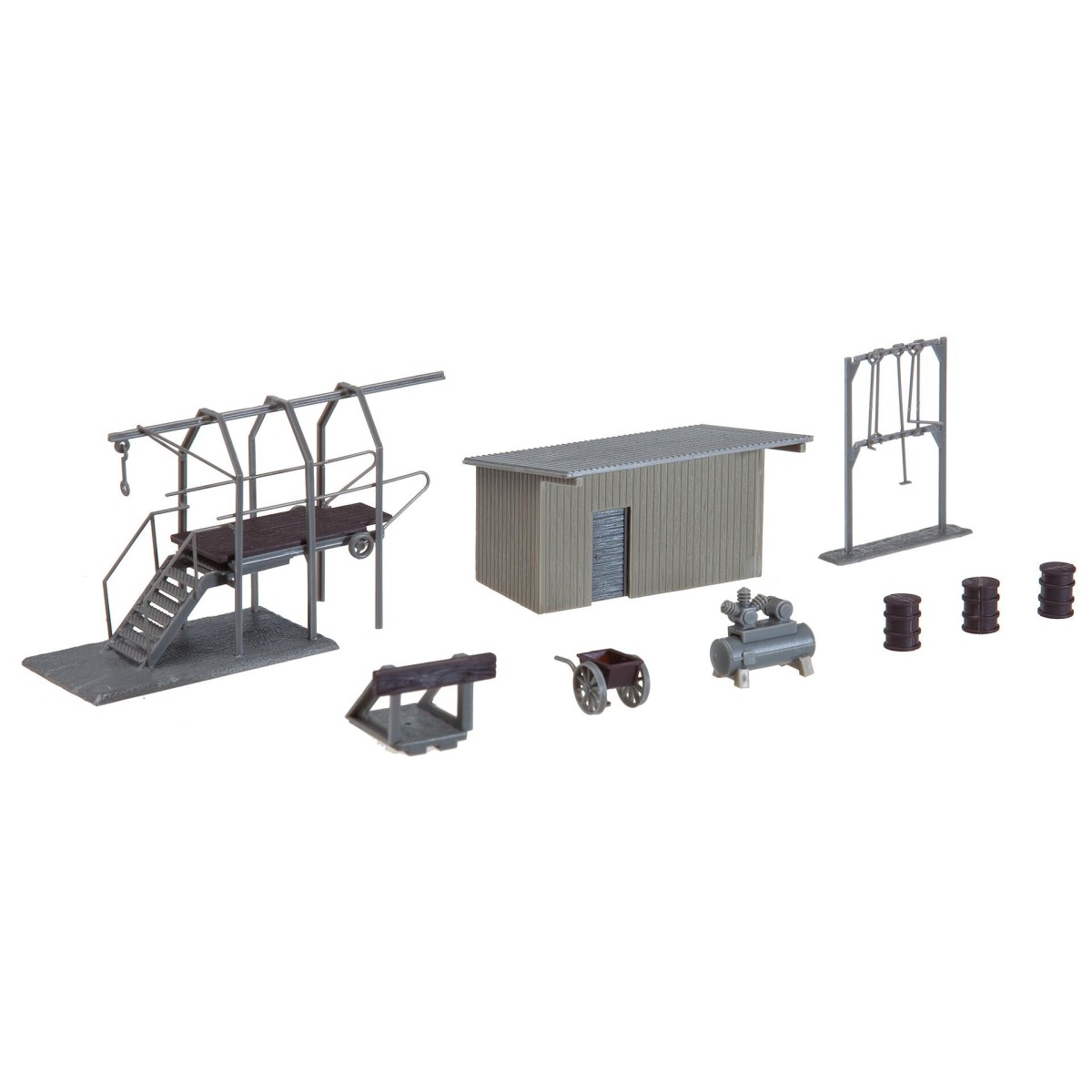 Faller 120139 Model Kit, Compressor House, Pipes, Poker Holder - Fa...
