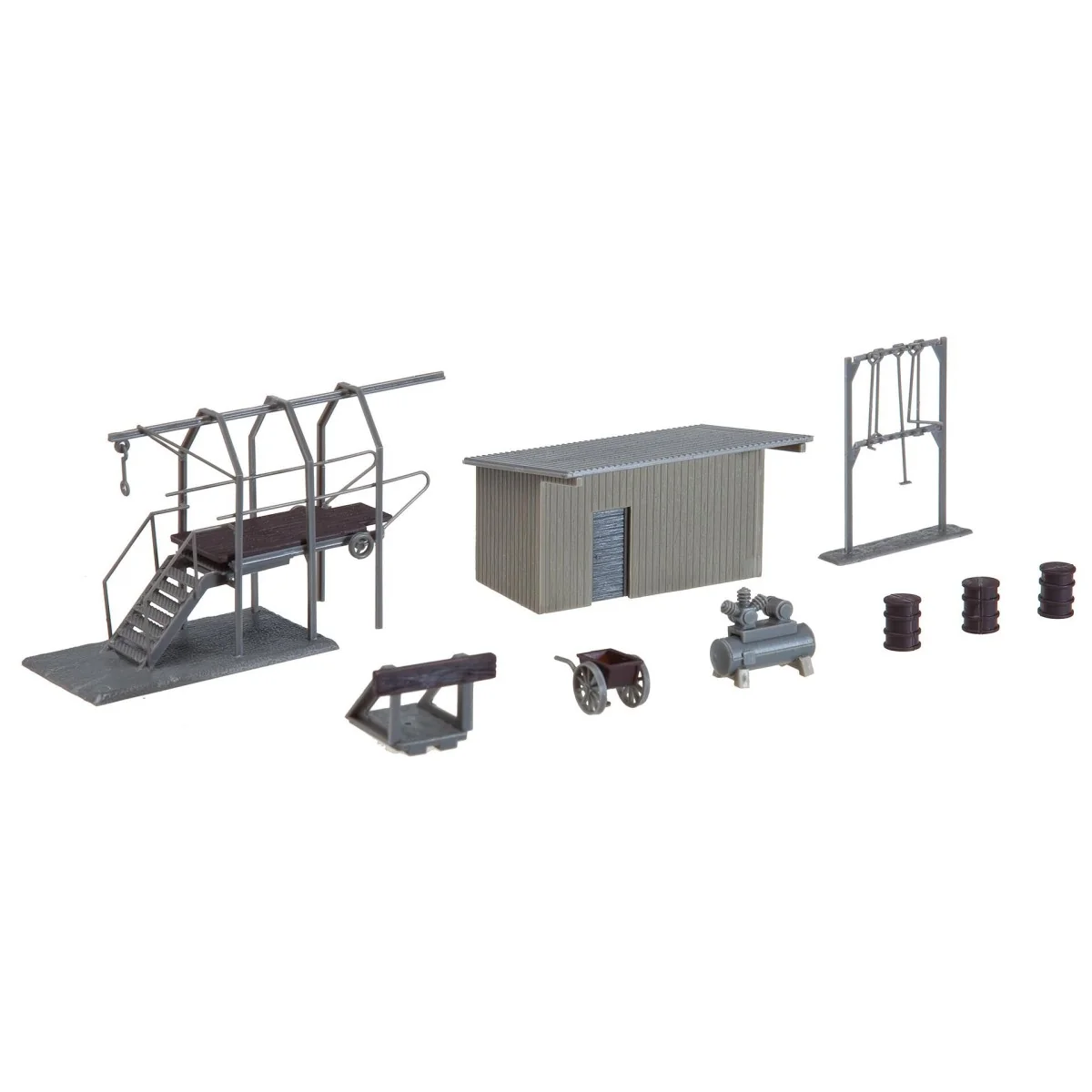 Faller 120139 Model Kit, Compressor House, Pipes, Poker Holder Faller 120139 Model Kit, Compressor House, Pipes, Poker Holder