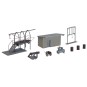 Faller_120139-Faller 120139 Model Kit, Compressor House, Pipes, Poker Holder