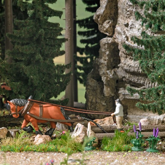 Busch_79882-Busch 79882 Timber Skidding Action Set