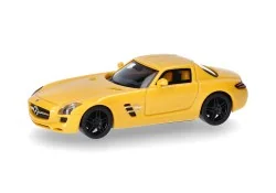 Herpa 430784-003 Mercedes-Benz SLS AMG Car, Yellow