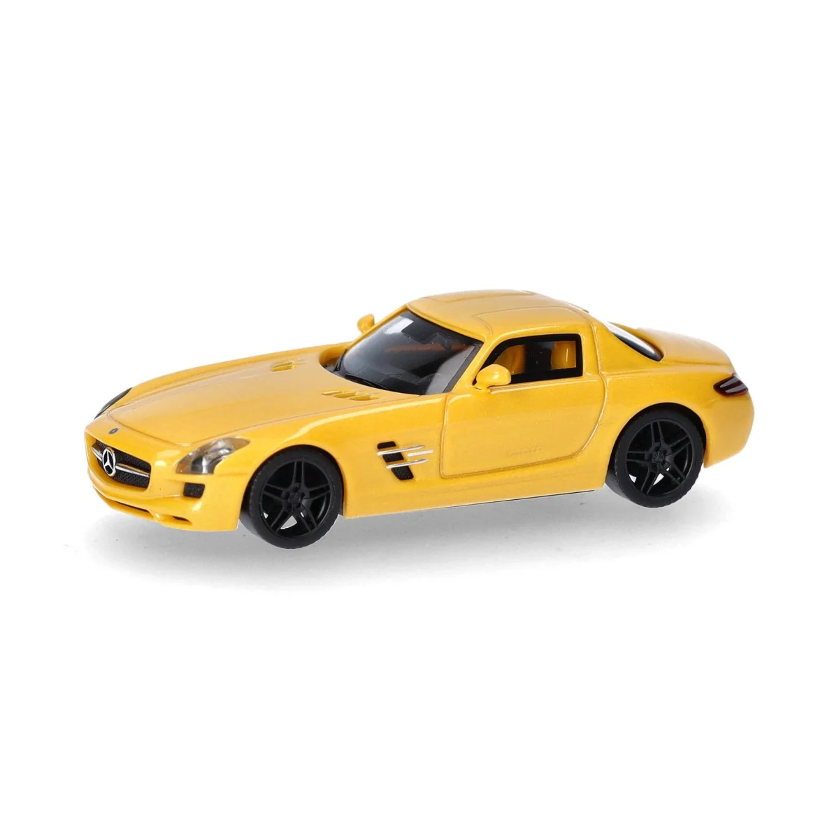 Herpa 430784-003 Voiture Mercedes-Benz SLS AMG, jaune Herpa Herpa_430784-003 - 1