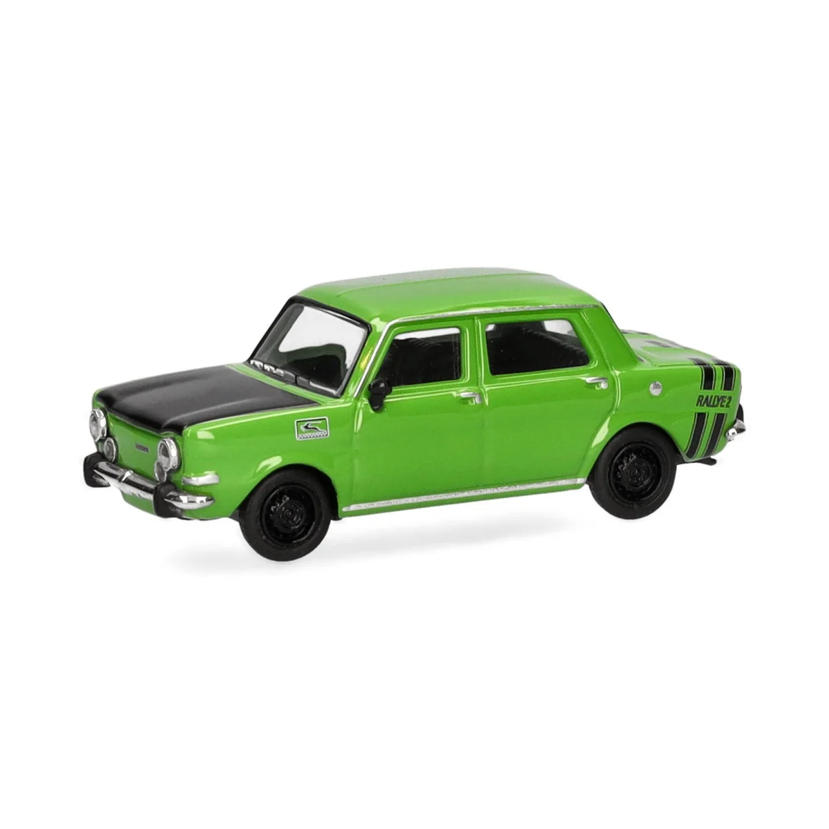 Herpa 024358-005 Simca Rallye II car, green / black rims - Herpa_02...