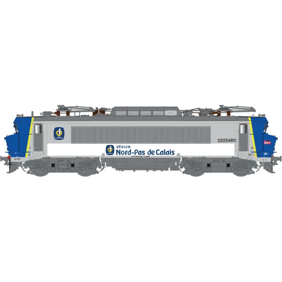 Ls Models 10441S Locomotive électrique BB 22254RC SNCF, Nord Pas de Calais, logo Carmillon, Lens, Digitale sonore Ls models LSM_