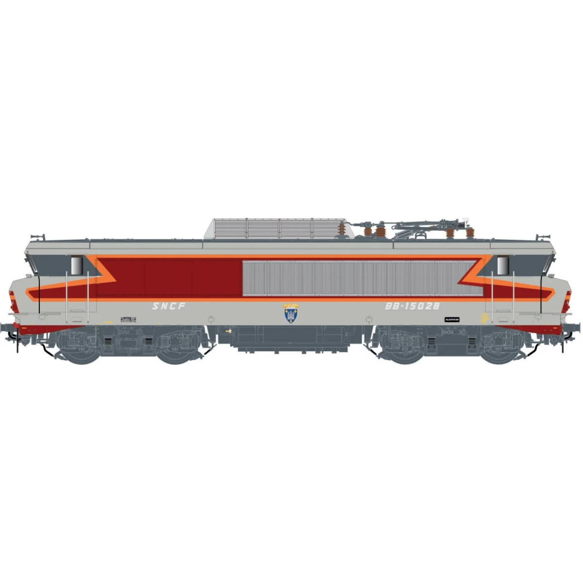 Ls Models 10480 SNCF BB 15028 Electric Locomotive, Arzens Concrete,...