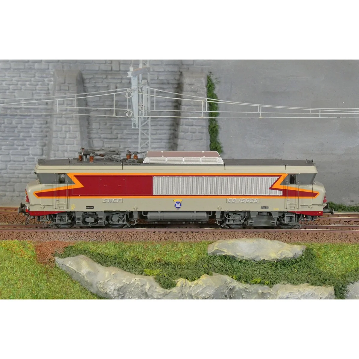 Ls Models 10480 SNCF BB 15028 Electric Locomotive, Arzens Concrete,...