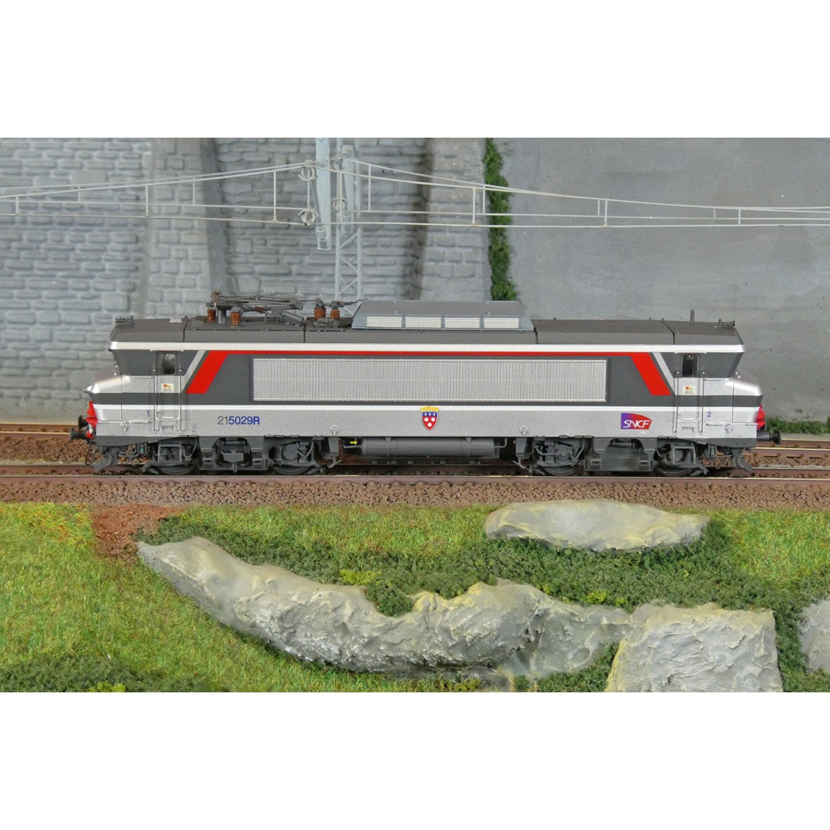 Ls Models 10493S Locomotive électrique BB 15029 REVER, SNCF, Corail+, Blason AURILLAC , Achéres, Digitale sonore Ls models LSM_1