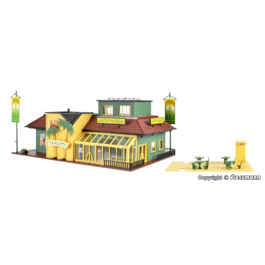 Vollmer_43656-copy of Faller 130908 Maquette, vignoble avec restaurant de jardin