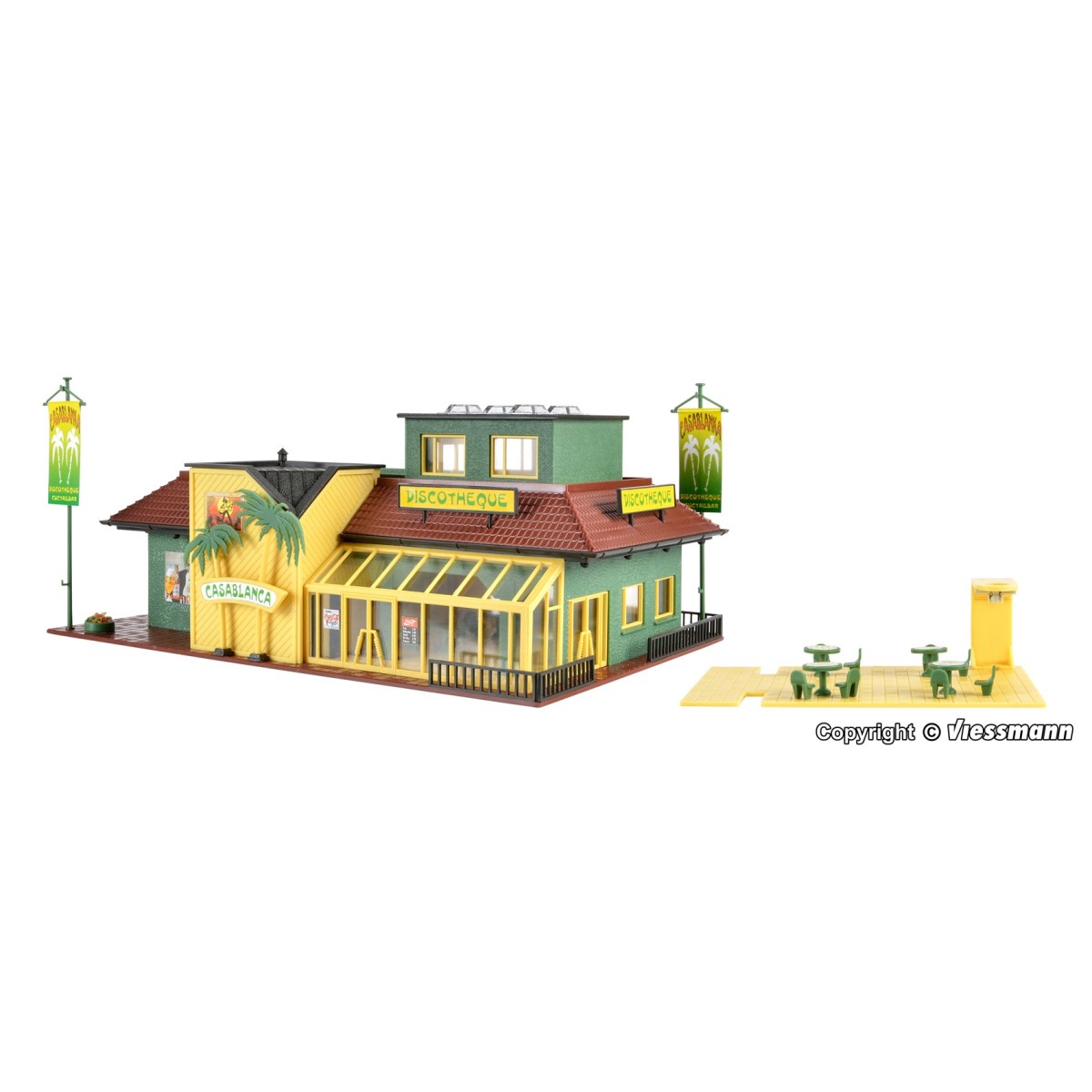 Vollmer 43656 Model Kit, Casablanca Discotheque with Lighting - Vol...