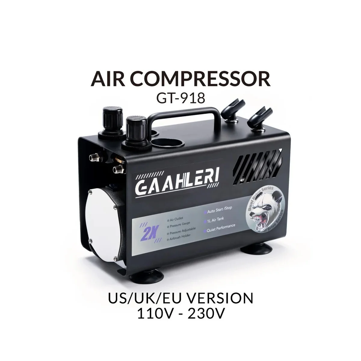 Gaahleri GT-918 Dual Drive Series Airbrush Air Compressor