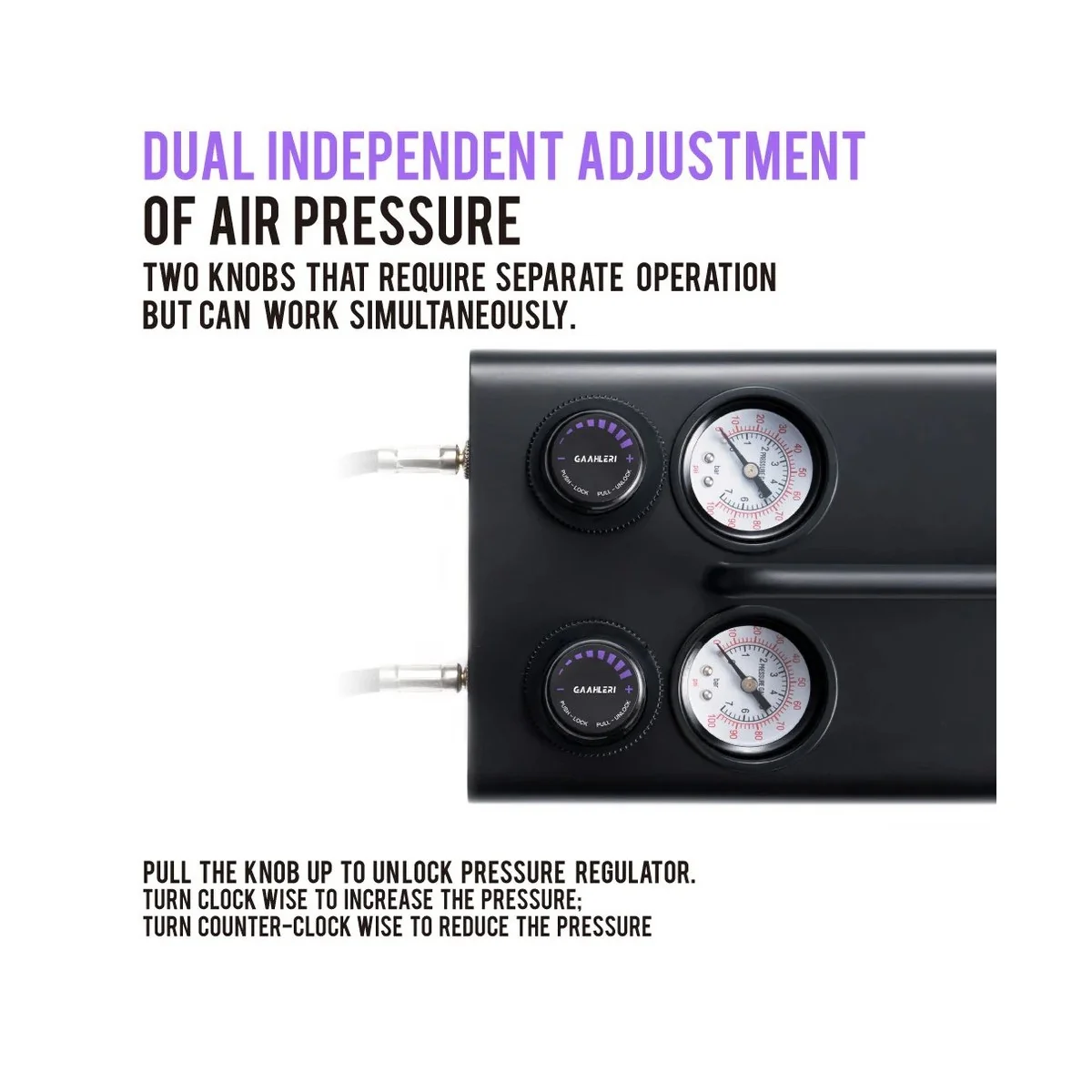 Compresseur d'air pour aérographe série Dual Drive GT-918 Gaahleri Gaahleri 42878 - 4