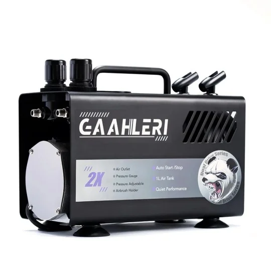 42878-Dual Drive GT-918 Series Airbrush Air Compressor Gaahleri