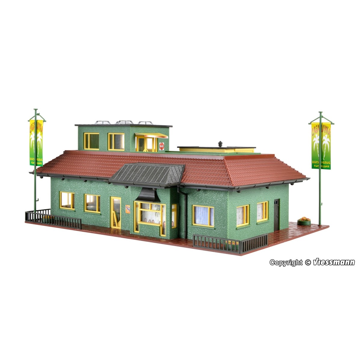 Vollmer 43656 Model Kit, Casablanca Discotheque with Lighting - Vol...