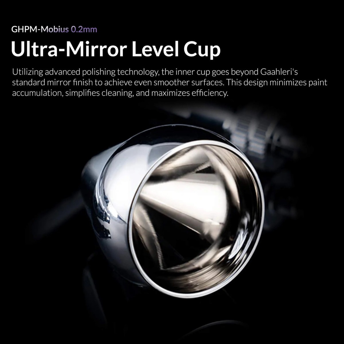 Aérographe GHPM-Mobius 0.2 mm Premium Séries Gaahleri Gaahleri 40850 - 5