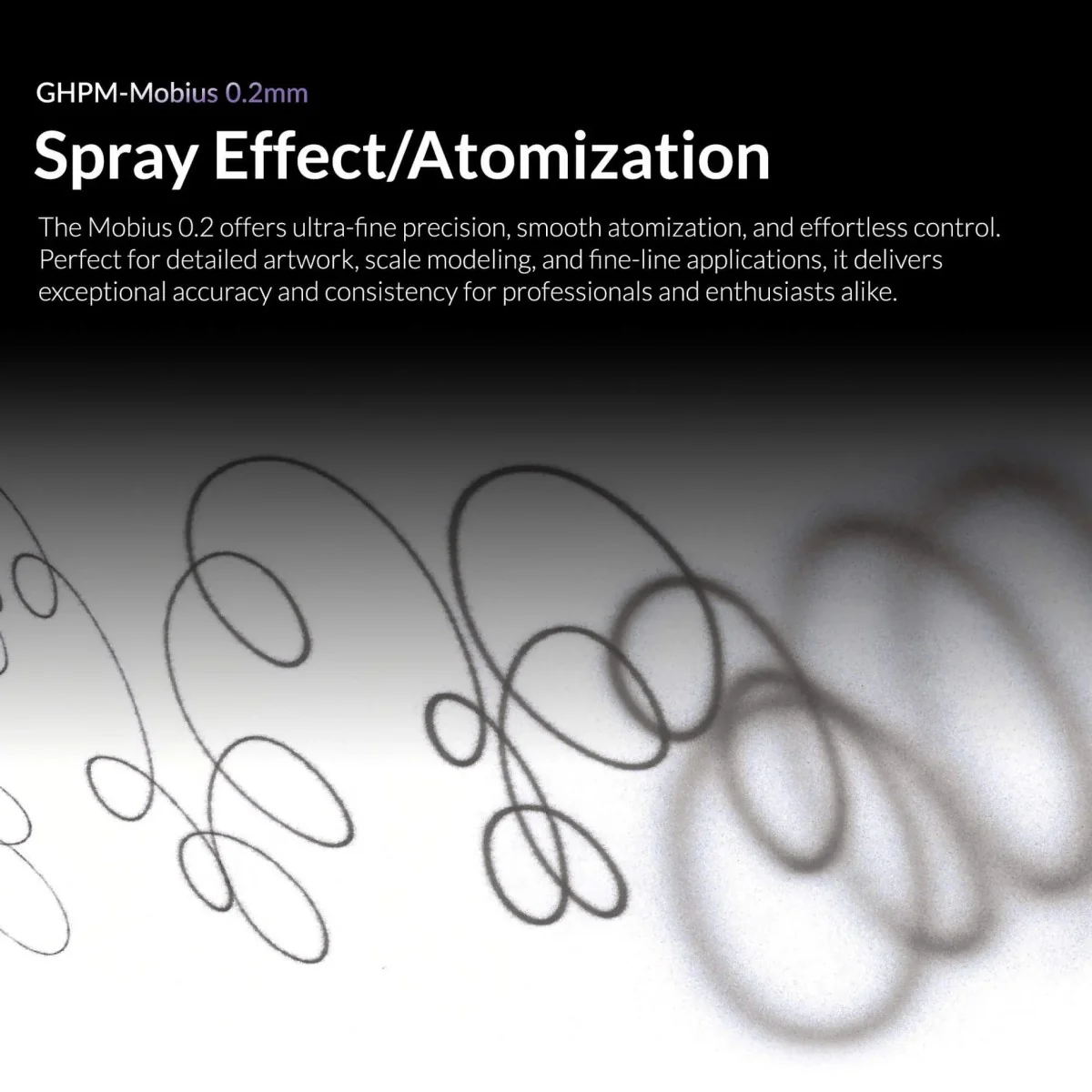 Airbrush GHPM-Mobius 0.2 mm Premium Gaahleri Series - 40850