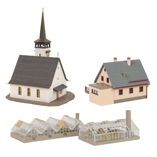Faller_239010-Faller 239010 Maquette, Coffret promotionnel Village, N - 1/160