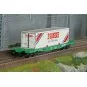 Jouef HJ6277 S70 bogie container wagon, SNCF, loaded with swap body... HJ6277-Jouef HJ6277 S70 bogie container wagon, SNCF, loaded with swap body "3 SUISSES"