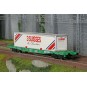 HJ6277-Jouef HJ6277 S70 bogie container wagon, SNCF, loaded with swap body "3 SUISSES"