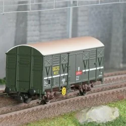 Jouef HJ6290 Wagon couvert à essieux G4, SNCF, « D.A.C.F.I. » Metz, livrée vert Jouef HJ6290 - 1