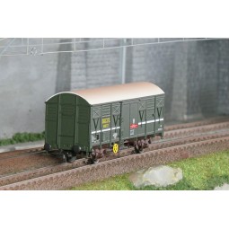 Jouef HJ6290 Wagon couvert à essieux G4, SNCF, « D.A.C.F.I. » Metz, livrée vert Jouef HJ6290 - 1