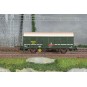 HJ6290-Jouef HJ6290 Covered wagon with G4 axles, SNCF, " DACFI " Metz, green livery