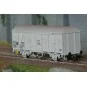 Jouef HJ6311 Covered wagon with axles, type Us (ex G4), SNCF, "V", ... HJ6311-Jouef HJ6311 Covered wagon with axles, type Us (ex G4), SNCF, "V", grey, Bretigny station