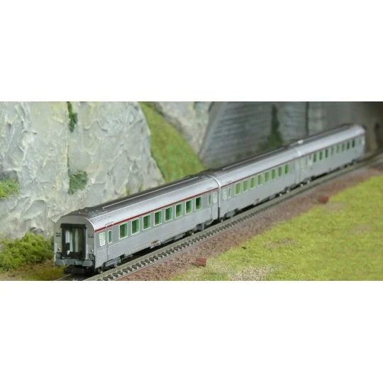 HN4498-Arnold HN4498 Set de 3 voitures voyageurs Mistral 69, TEE, A3rtu + A8ux2 "Jules Verne", N - 1/160