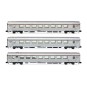 HN4498-Arnold HN4498 Set of 3 Mistral 69 passenger cars, TEE, A3rtu + A8ux2 "Jules Verne", N - 1/160