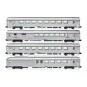 Arnold HN4499 Set of 4 Mistral 69 passenger cars, TEE, Vru + A8tux2... HN4499-Arnold HN4499 Set of 4 Mistral 69 passenger cars, TEE, Vru + A8tux2 + AD4tux "Jules Verne", N - 1/160