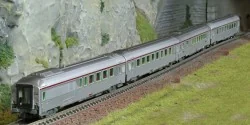 Arnold HN4499 Set of 4 Mistral 69 passenger cars, TEE, Vru + A8tux2...