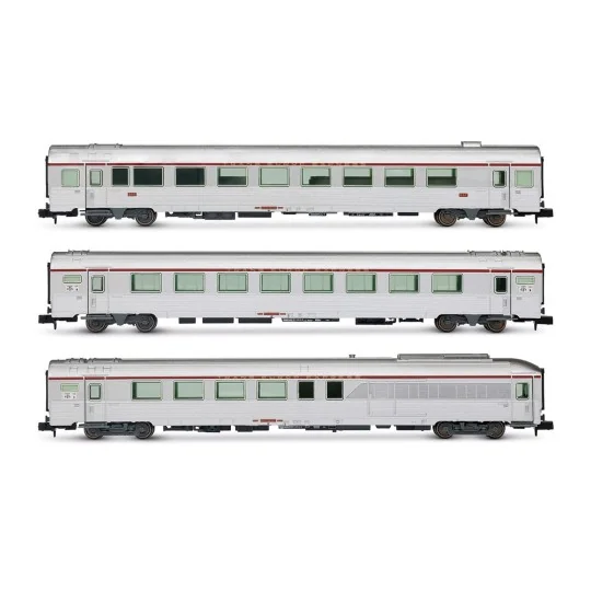HN4501-Arnold HN4501 Set of 3 Mistral passenger cars, TEE, Arux / A8u / AD4tux, Nice - Paris, N - 1/160