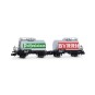 HN6702-Arnold HN6702 Set of 2 axle tank wagons, SNCF, BYRRH / Préfontaines, N - 1/160