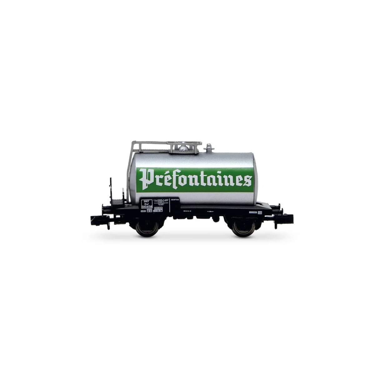 Arnold HN6702 Set of 2 axle tank wagons, SNCF, BYRRH / Préfontaines...
