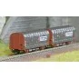Arnold HN6712 Set of 2 covered wagons with axles, type Kijls K70, S... HN6712-Arnold HN6712 Set of 2 covered wagons with axles, type Kijls K70, SNCF, Citroën, N - 1/160