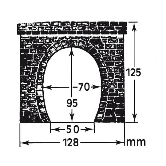 Faller 120563 Model, 2 single-track tunnel entrances - Faller - ... Faller_120563-copy of Faller 120565 Model kit, double-track tunnel entrance - Faller_120563