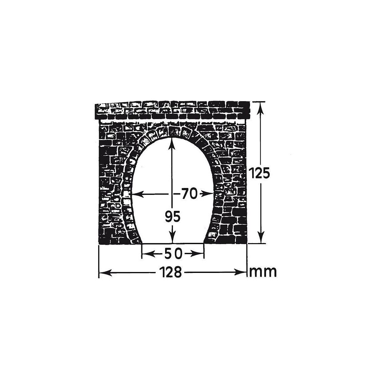 Faller 120563 Model, 2 single-track tunnel entrances - Faller - ... Faller 120563 Model, 2 single-track tunnel entrances - Faller - ...