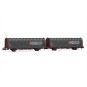 HN6712-Arnold HN6712 Set of 2 covered wagons with axles, type Kijls K70, SNCF, Citroën, N - 1/160