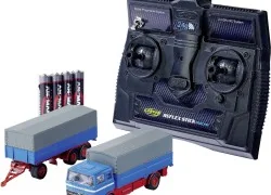 MB 1620 covered truck with trailer, 2.4GHz, RTR, 1/87 scale, Carson