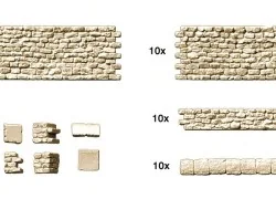 Preiser 18215 Stone walls and low stone walls - Preiser - Preiser_18215